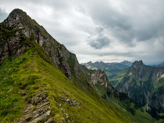 Panoramic hike at the Nebelhorn in Allgau