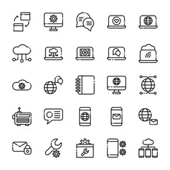 Network & communications Line Icon