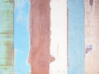 Backdrop banner with old wooden panel grunge texture background.