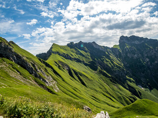 Panoramic hike at the Nebelhorn in Allgau
