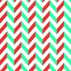 Unique Red-Light Blue Zigzag Pattern, a Geometric Design