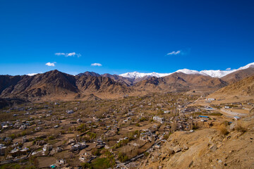 Leh city from Namgyal Tsemo Gompa