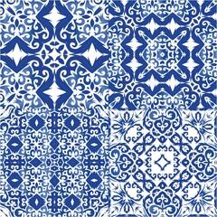 Portuguese ornamental azulejo ceramic.