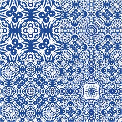 Traditional ornate portuguese azulejos.