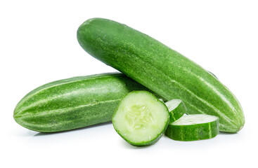 cucumber vegetable isolated on white background