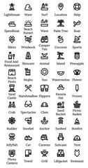 set of icons