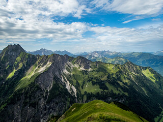 Panoramic hike at the Nebelhorn in Allgau