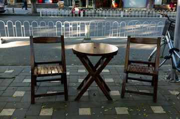 cafe tables and chairs