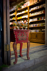 traditional chinese green tea on a table