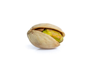 Pistachio nuts. Isolated on a white background