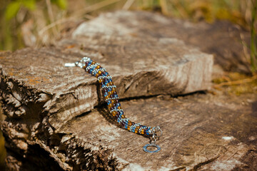 Handmade jewelry made of natural stones. Multi-colored jewelry is used in fashion, accessories and...