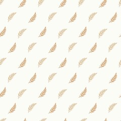 seamless pattern with wheat ears