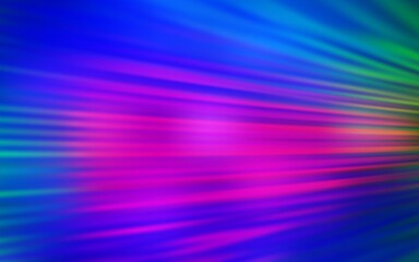 Dark Pink, Blue vector layout with flat lines. Lines on blurred abstract background with gradient. Template for your beautiful backgrounds.