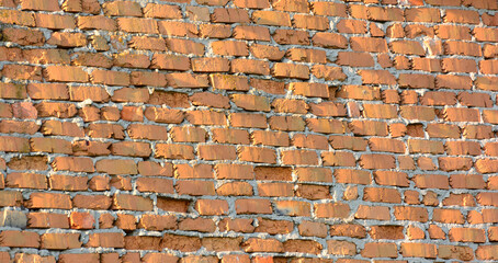Brick wall in an old building