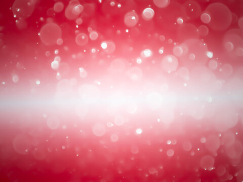 Abstract red bokeh lights with soft light background. Blur wall.
