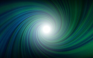 Dark Blue, Green vector texture with milky way stars. Glitter abstract illustration with colorful cosmic stars. Pattern for astrology websites.