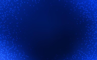 Obraz premium Dark BLUE vector texture with milky way stars. Blurred decorative design in simple style with galaxy stars. Template for cosmic backgrounds.