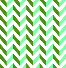 Seamless Green-Blue Zigzag Pattern, A Geometric Design