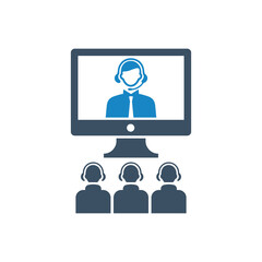 Conference video call icon