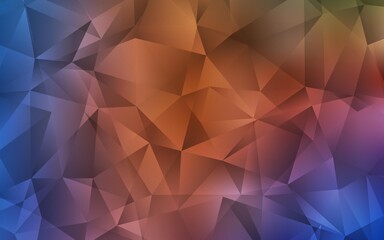 Fototapeta premium Light Blue, Red vector abstract mosaic background. Colorful illustration in abstract style with triangles. A completely new design for your leaflet.
