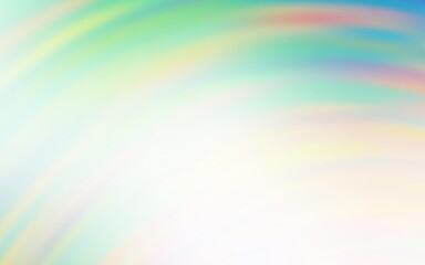 Obraz premium Light Green vector background with curved lines. An elegant bright illustration with gradient. Colorful wave pattern for your design.