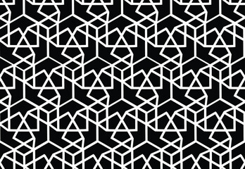 Vector seamless geometric pattern. Wallpapers for your design.