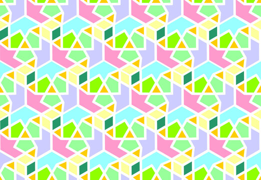 Vector seamless geometric pattern. Wallpapers for your design.