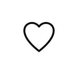 Love heart icon vector logo design illustration
