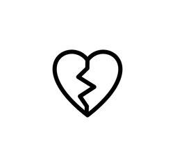 Love heart icon vector logo design illustration