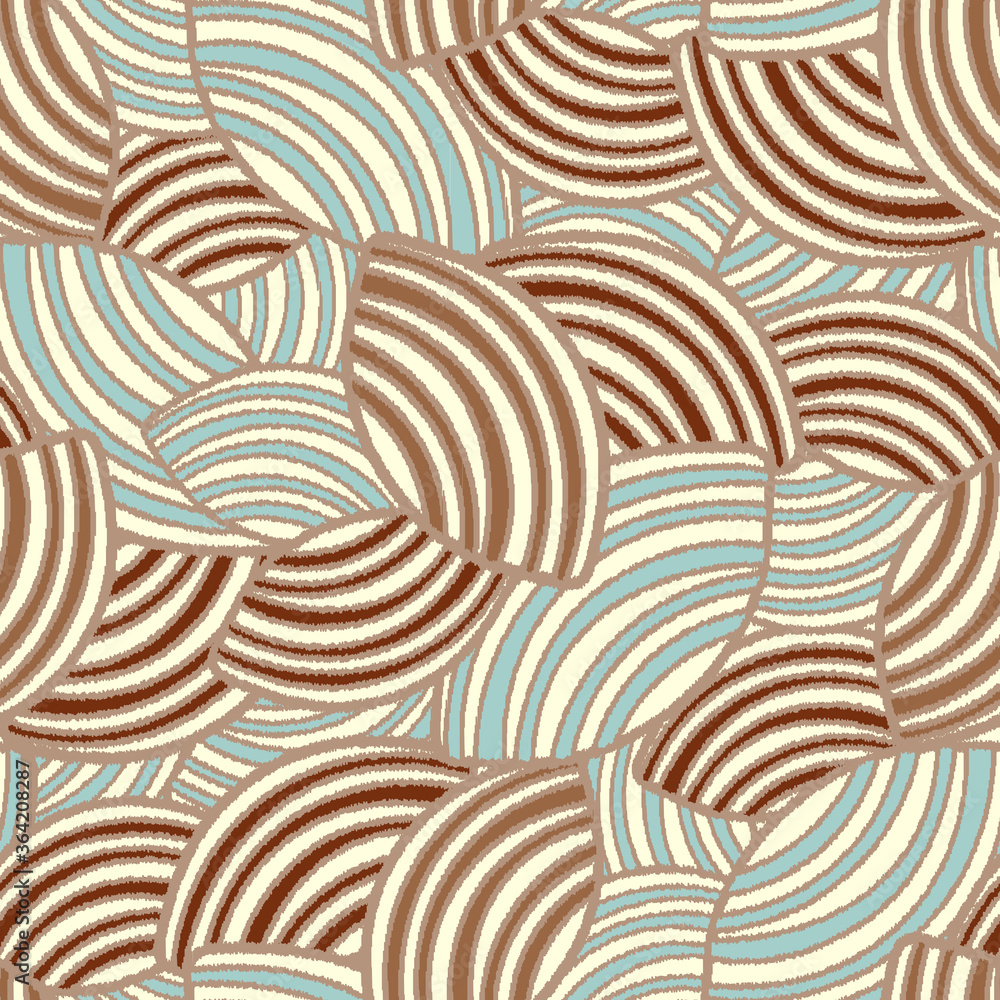 Aufkleber Seamless abstract pattern with the image of geometric shapes and lines. 

