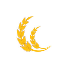 Wheat Logo Template vector symbol