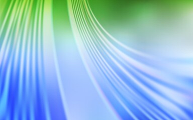 Light Blue, Green vector backdrop with wry lines. An elegant bright illustration with gradient. The best colorful design for your business.