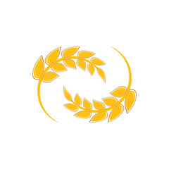 Wheat Logo Template vector symbol