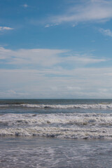 View of a sea / beach, horizon and the sky.