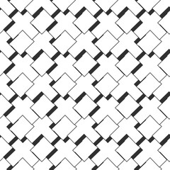 Seamless Cross Pattern. Stock vector illustration isolated on white background.