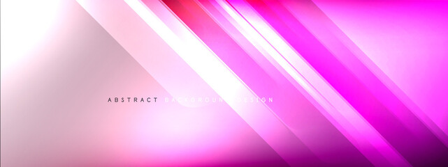 Motion concept neon shiny lines on liquid color gradients abstract backgrounds. Dynamic shadows and lights templates for text