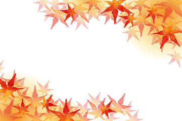 紅葉のベクターイラスト背景素材