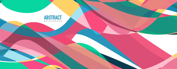 Obraz premium Fluid wave colorful abstract background. Dynamic colorful vibrant vector design