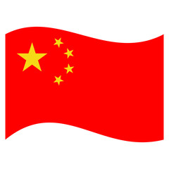 china national flags icon vector symbol of country