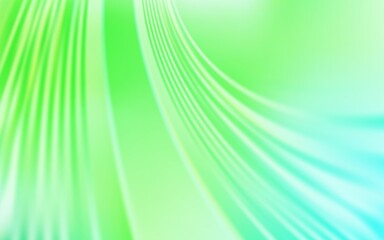 Light Green vector texture with bent lines. Geometric illustration in abstract style with gradient.  Colorful wave pattern for your design.