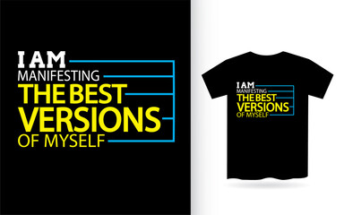 Modern inspirational typography for t shirt print