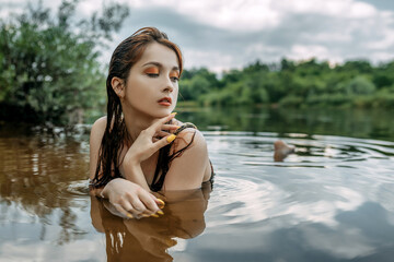 Girl in the river