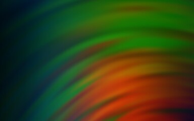 Dark Green, Red vector template with wry lines. A circumflex abstract illustration with gradient. Brand new design for your ads, poster, banner.