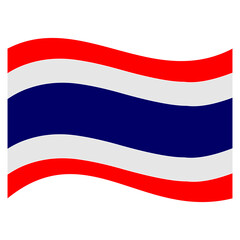 thailand national flags icon vector symbol of country
