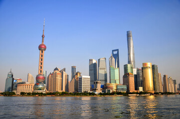 Obraz premium 上海の高層ビル群 Good view skyscrapers of shanghai