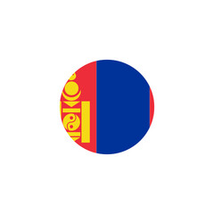 mongolia national flags icon vector symbol of country