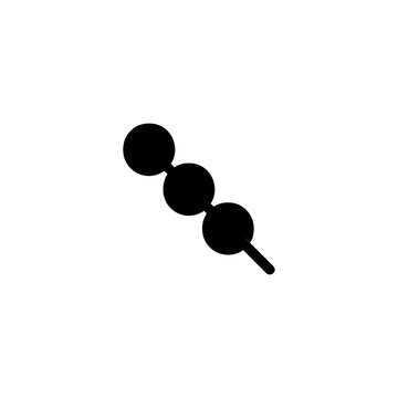 Dango Flat Vector Icon. Isolated Dango Food Dish Illustration