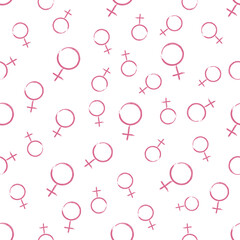 vector image of gender symbols of a woman