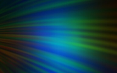 Naklejka premium Dark Blue, Green vector backdrop with curved lines. Colorful illustration in abstract style with gradient. Elegant pattern for a brand book.