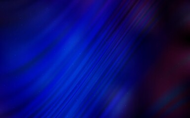 Dark BLUE vector texture with milky way stars. Glitter abstract illustration with colorful cosmic stars. Pattern for futuristic ad, booklets.